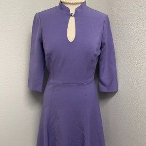 White House Black Market Purple pearl button Dress Size 4. Gorgeous!